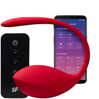 Satisfyer Shiny Petal Vibrating Egg - Red