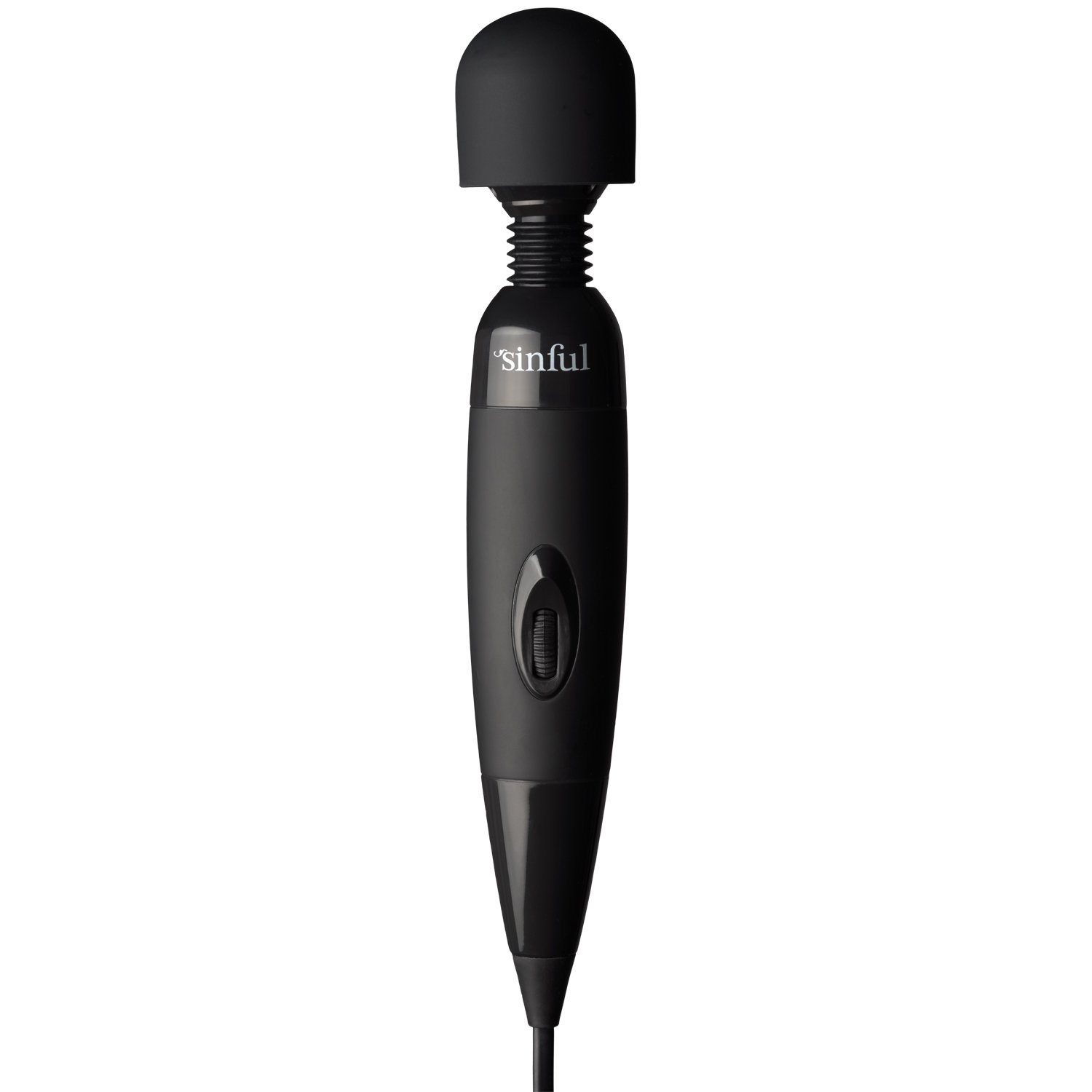 Sinful Classic Midi Magic Wand Vibrator - Black