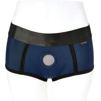 Sportsheets Em.Ex Fit Harness - Dark Blue - L