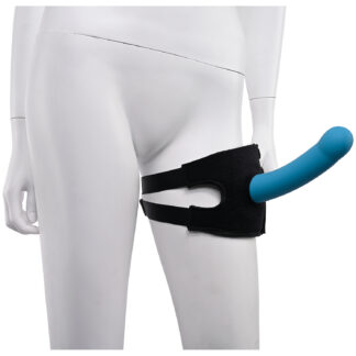 Sportsheets Pivot 2 in 1 Forced O-Strap Vibrator Thighstrap - Black