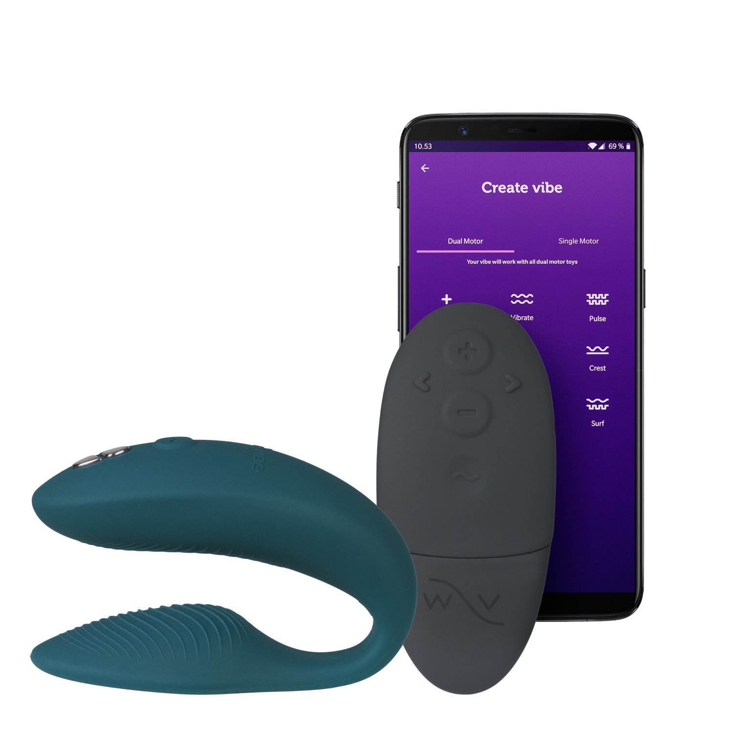 We-Vibe Sync 2 App Controlled Couple Vibrator - Green
