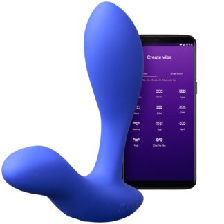 We-Vibe Vector+ App-controlled Vibrating Prostate Massager - Blue